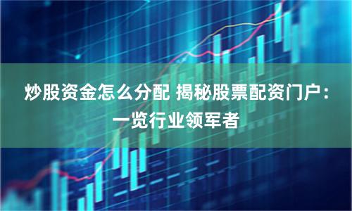 炒股资金怎么分配 揭秘股票配资门户：一览行业领军者