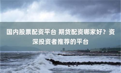 国内股票配资平台 期货配资哪家好？资深投资者推荐的平台