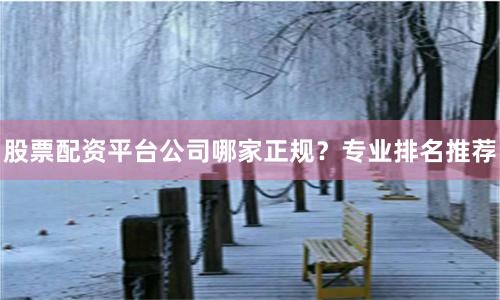 股票配资平台公司哪家正规？专业排名推荐